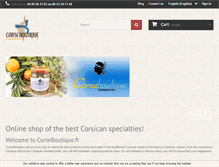 Tablet Screenshot of corseboutique.fr